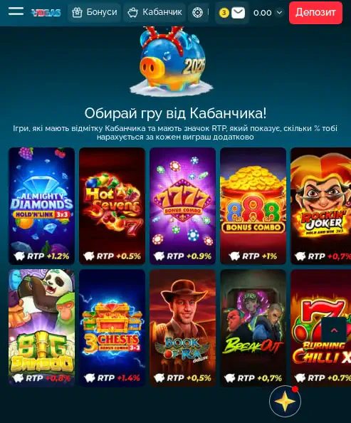 хороший бонус від казино Vegas