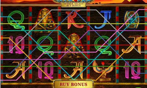 выигрышные линии в Book of Ra