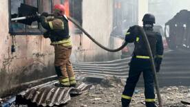 Наслідки атаки Кривого Рогу 2 квітня/Фото: ДСНС Наслідки атаки Кривого Рогу 2 квітня/Фото: ДСНС
