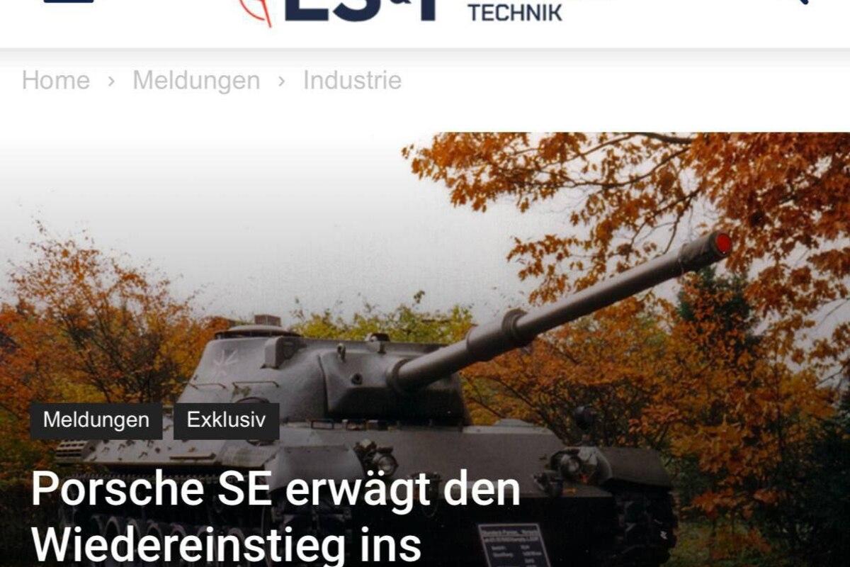 Porsche начнет выпускать танки и оружие: так перекроют убытки из-за падения автомобильного бизнеса/Фото: ⚔️БРАТЧУК Porsche начнет выпускать танки и оружие: так перекроют убытки из-за падения автомобильного бизнеса