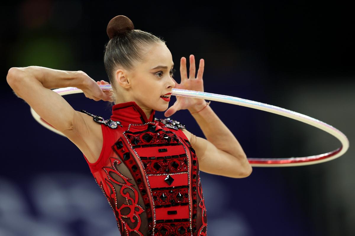 Getty Images/Global Images Ukraine. Таисия Онофрийчук 16-летняя Онофрийчук в четвертый раз подряд выиграла золото в многоборье на международном старте