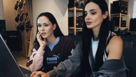 Юлия Санина и диджейка Korolova / Фото: instagram.com/the_hardkiss Фаны сравнивают этот дуэт с легендарным фитом Within Temptation и Armin van Buuren