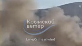 Дрони СБУ навідалися до російських складів у Перевальному. Фото: Кримський вітер Крим удар по складам СБУ