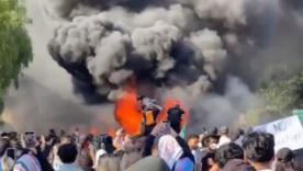 Вулиці у вогні: Лос-Анджелес вибухнув протестами після поліцейської операції / Фото: кадр з відео Вулиці у вогні: Лос-Анджелес вибухнув протестами після поліцейської операції