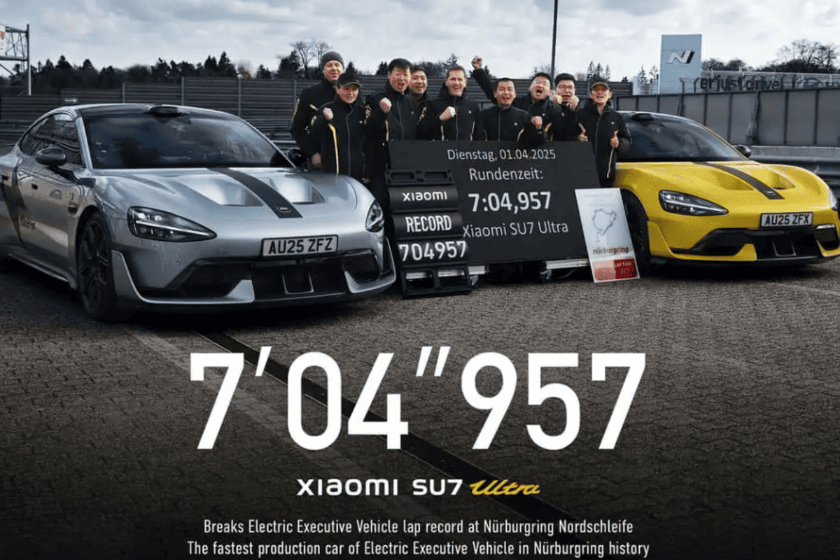 Электромобиль Xiaomi обошёл Porsche и Rimac на Нюрбургринге