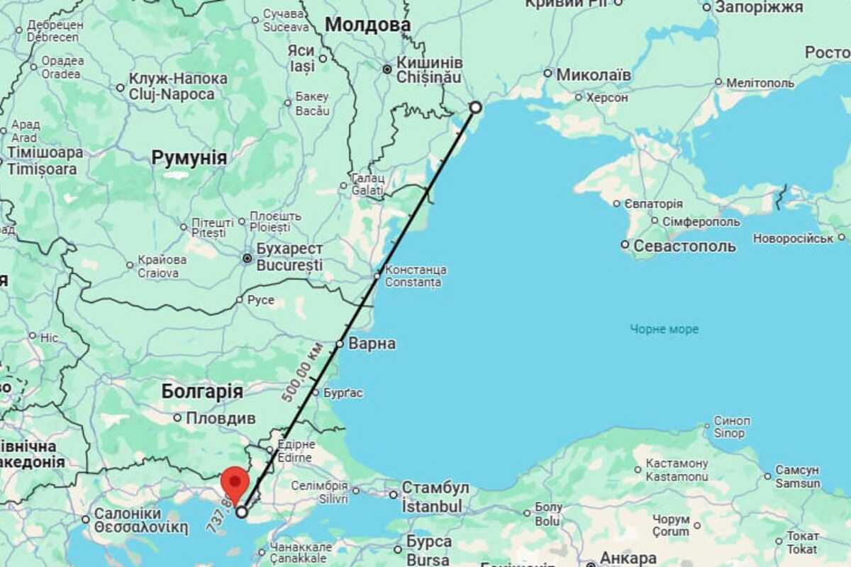 Греция замахнулась на коридор в Одессу - за деньги ЕС / Фото: Google Maps Греция замахнулась на коридор в Одессу - за деньги ЕС