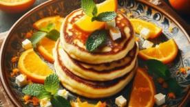 "Сніданок чемпіонів": Сирники з ваніллю та апельсиновим соусом / Фото: dishmagazine.com "Сніданок чемпіонів": Сирники з ваніллю та апельсиновим соусом