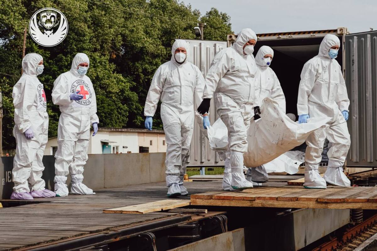 Ще 1200 тіл українських захисників доставлено для проведення експертиз. Фото: Координаційний штаб з питань поводження з військовополоненими 1200 тіл загиблих