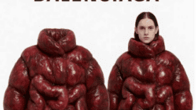 Пуховик Balenciaga в форме кишечника / Фото: InstamaniЯ Пуховик Balenciaga в форме кишечник