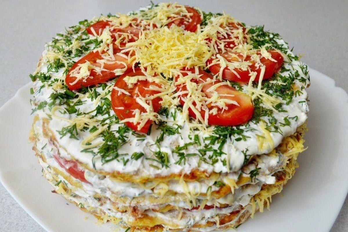 Аппетитный кабачковый торт: рецепт оригинальной закуски