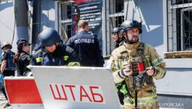 На місцях ударів працюють профільні служби На місцях ударів працюють профільні служби