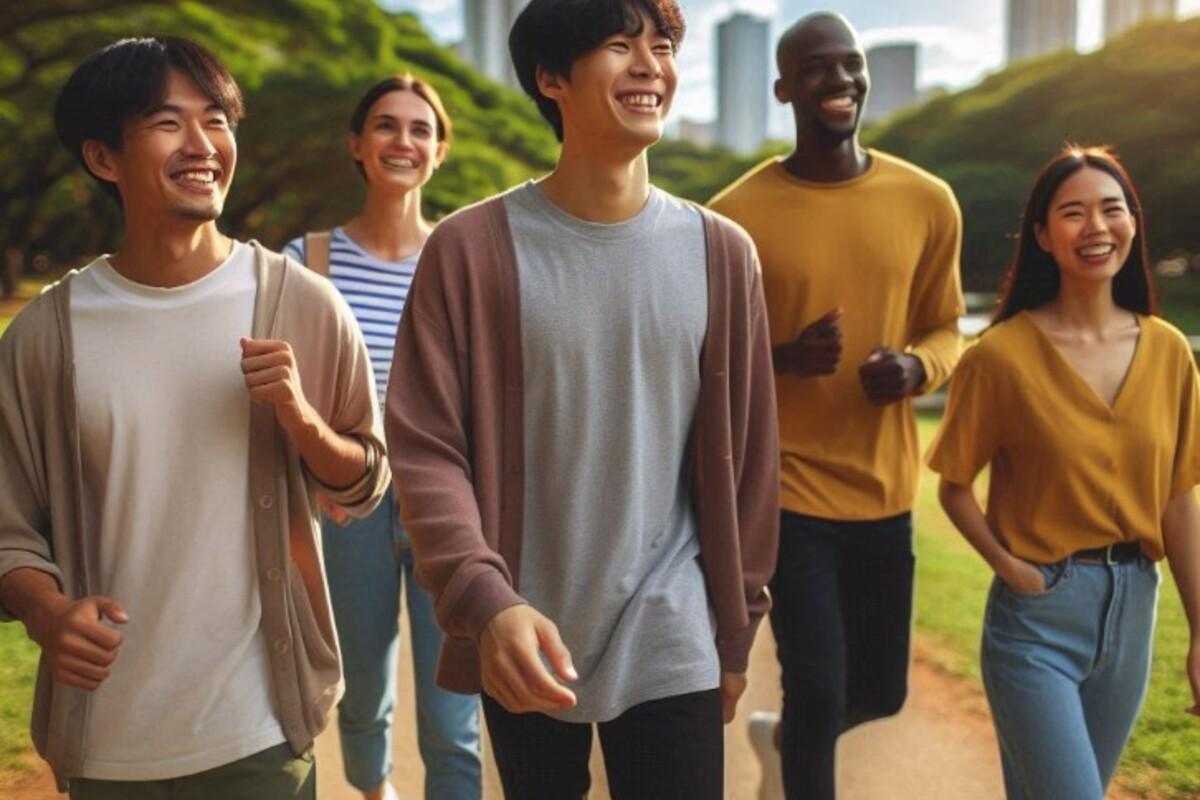 Japanese walking trend Japanese walking trend