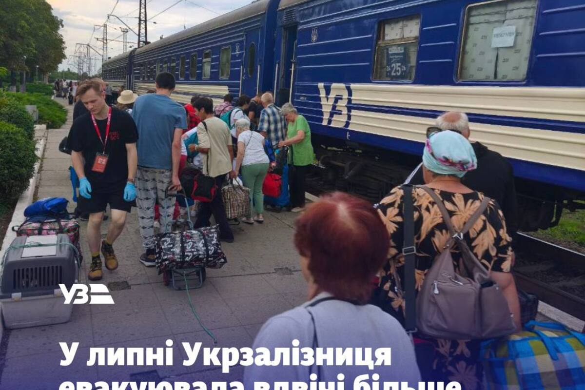 Як Укрзалізниця адаптується до зміни ситуації на фронті: статистика евакуацій за липень Як Укрзалізниця адаптується до зміни ситуації на фронті: статистика евакуацій за липень