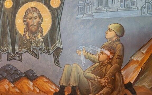 Російське "диво": у церкві з'явилася фреска з "братерством" на війні