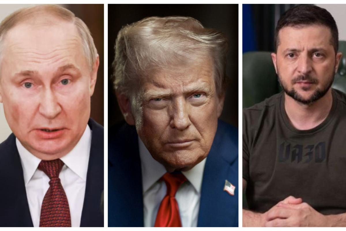 Трамп ищет "мир": заставит ли он Украину сесть за стол переговоров на своих условиях? Фотоколлаж: МЕТА.юа встреча Трампа, Путина и Зеленского, когда состоится