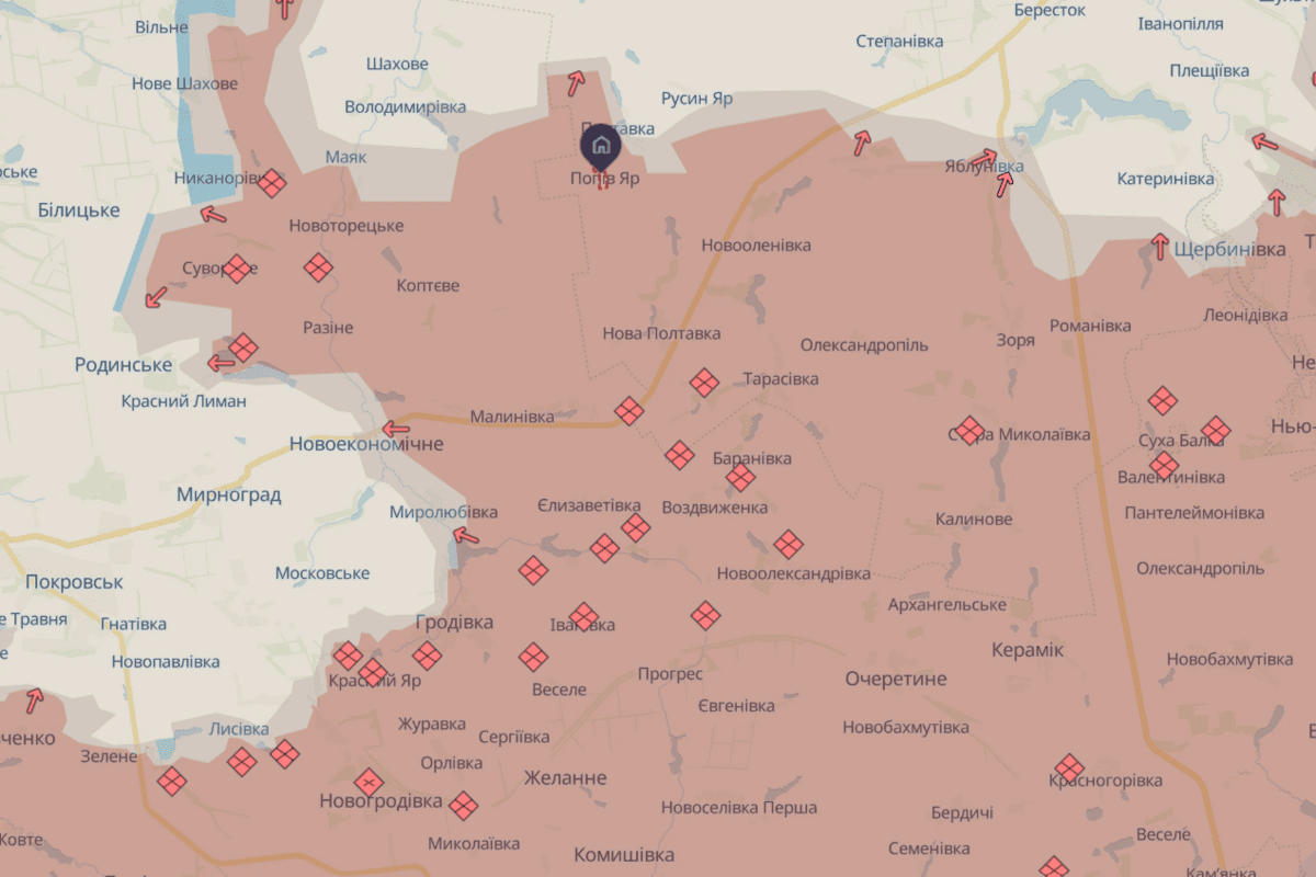 Противник окупував Попів Яр та Івано-Дар’ївку
