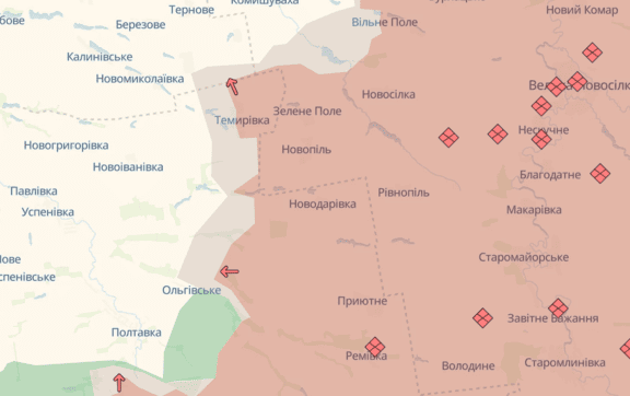 Ворог має просування у Запорізькій області та на Донеччині – DeepState