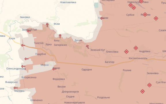 Враг продвинулся возле трёх населённых пунктов в Днепропетровской области – DeepState
