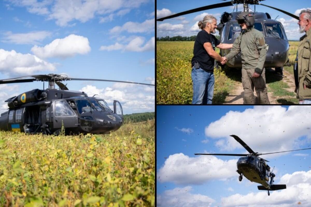 Гелікоптер Black Hawk, на який збирали кошти чеські активісти, вже в Україні Гелікоптер Black Hawk, на який збирали кошти чеські активісти, вже в Україні