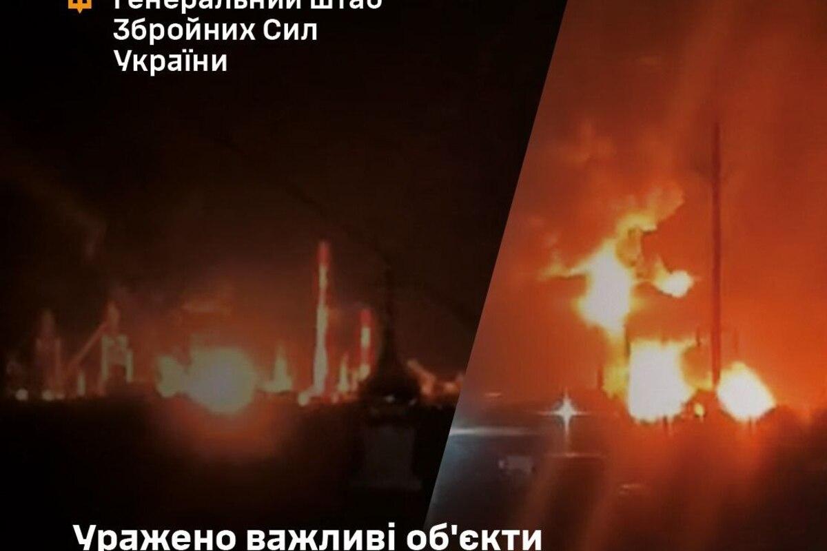 Вогняний привіт з України: два НПЗ у Росії спалахнули після атаки дронів Вогняний привіт з України: два НПЗ у Росії спалахнули після атаки дронів