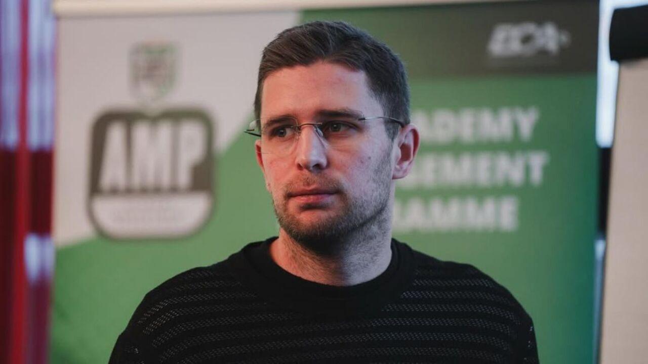 Артем Кравець на навчанні футбольному менеджменту