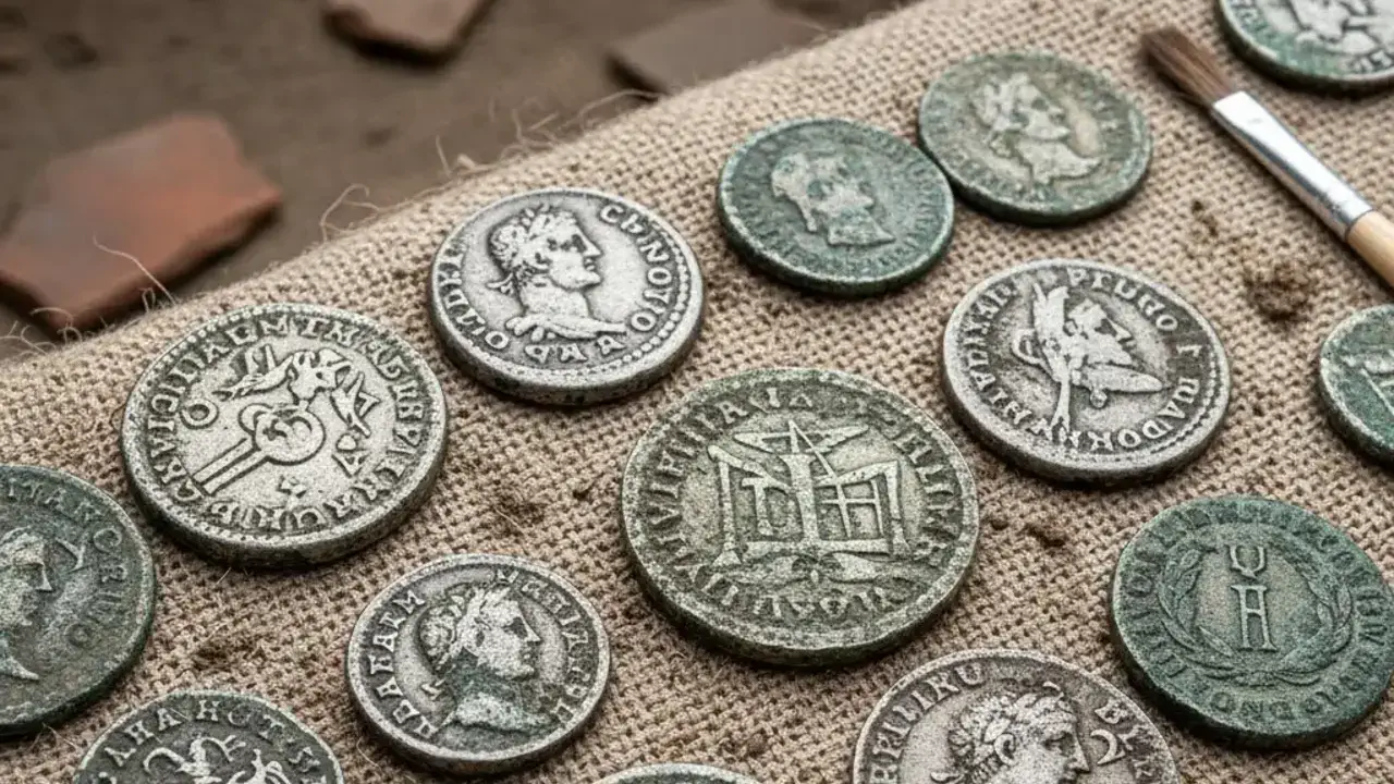 Наследие Рима: обычные волонтеры откопали монеты и другие сокровища под старинным поместьем