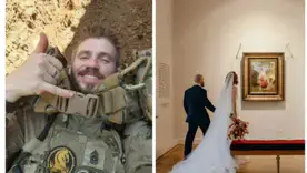 Дівчата, відбій: головний секс-символом ЗСУ зіграв весілля та показав дружину
