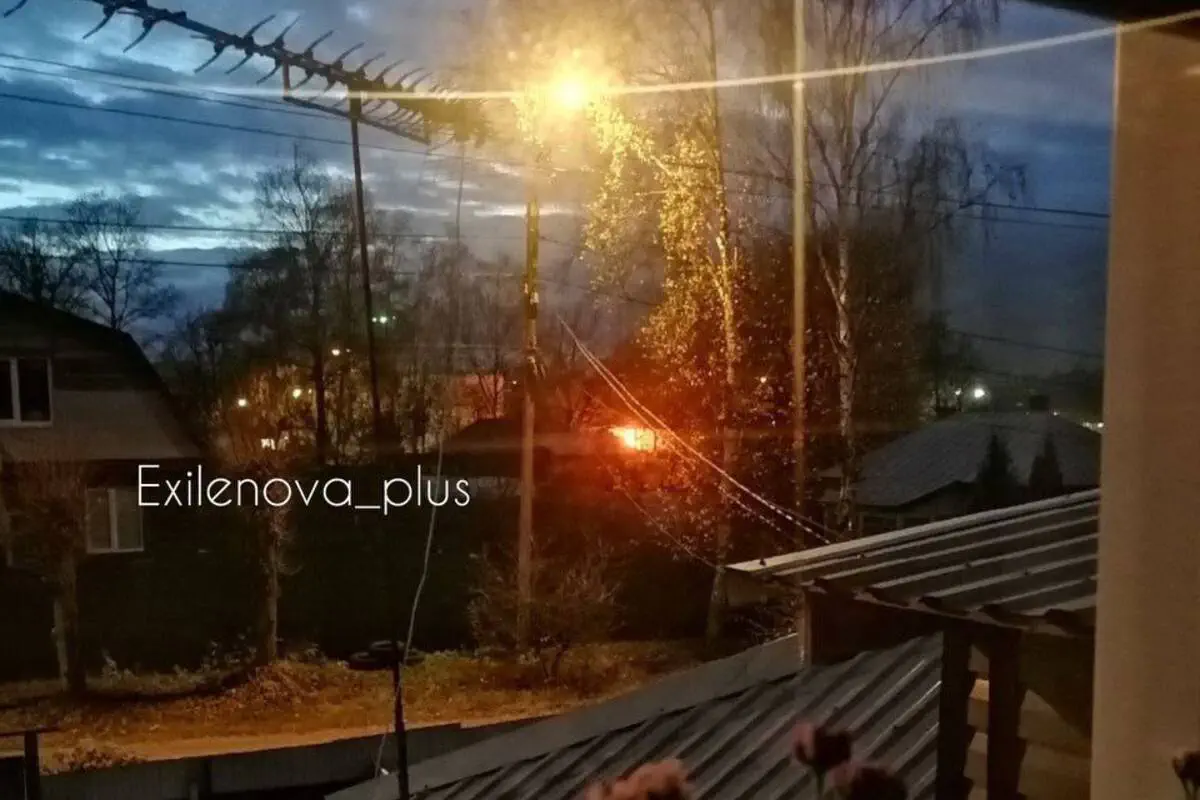 В Московской области горит Серпуховская нефтебаза/Фото: Exilenova+