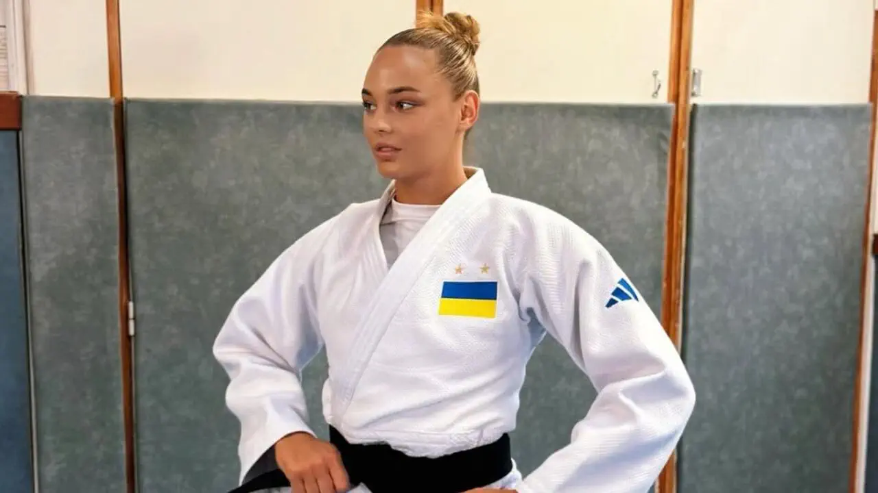 Дар'я Білодід на тренуванні