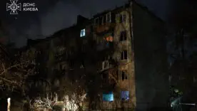 Наслідки атаки Києва/Фото: ДСНС