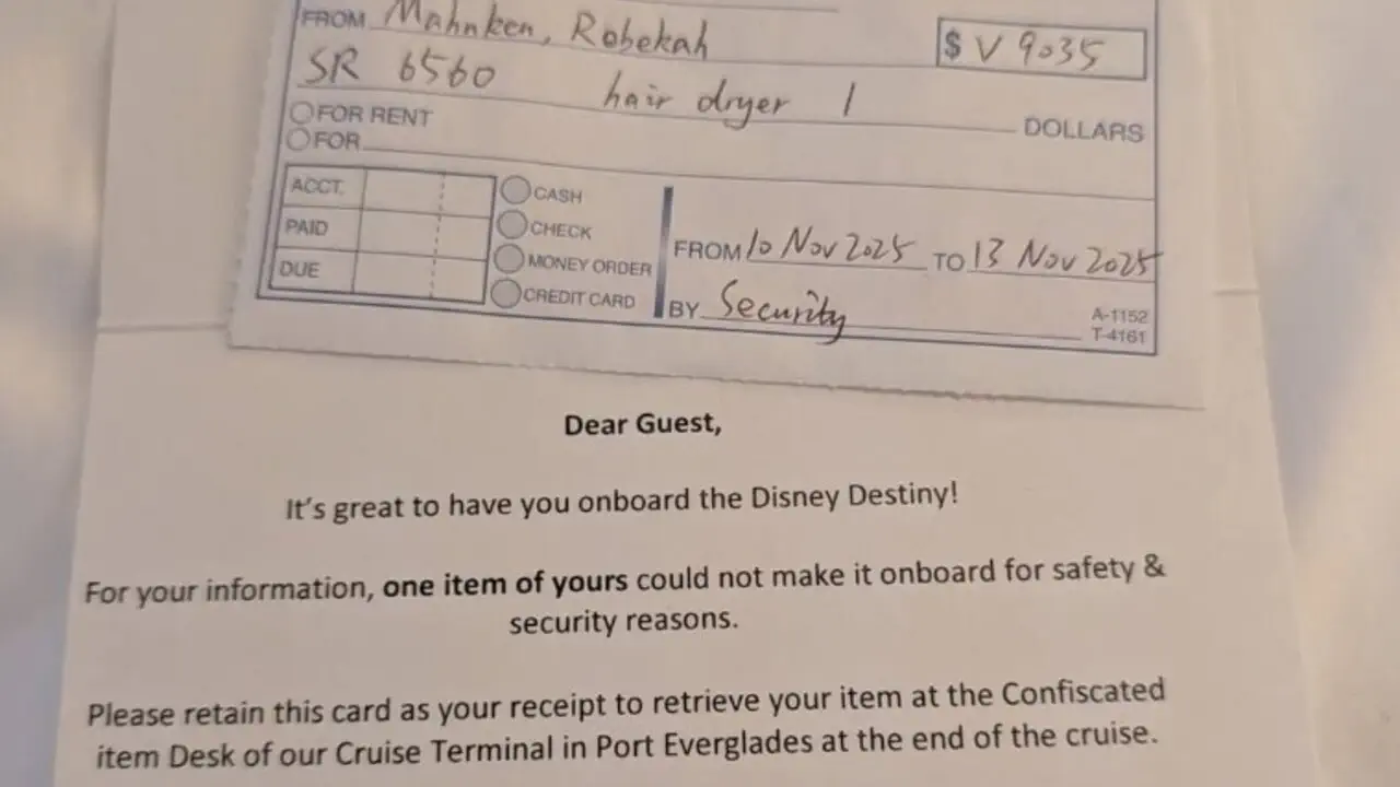 Это новые правила Disney Cruise Line
