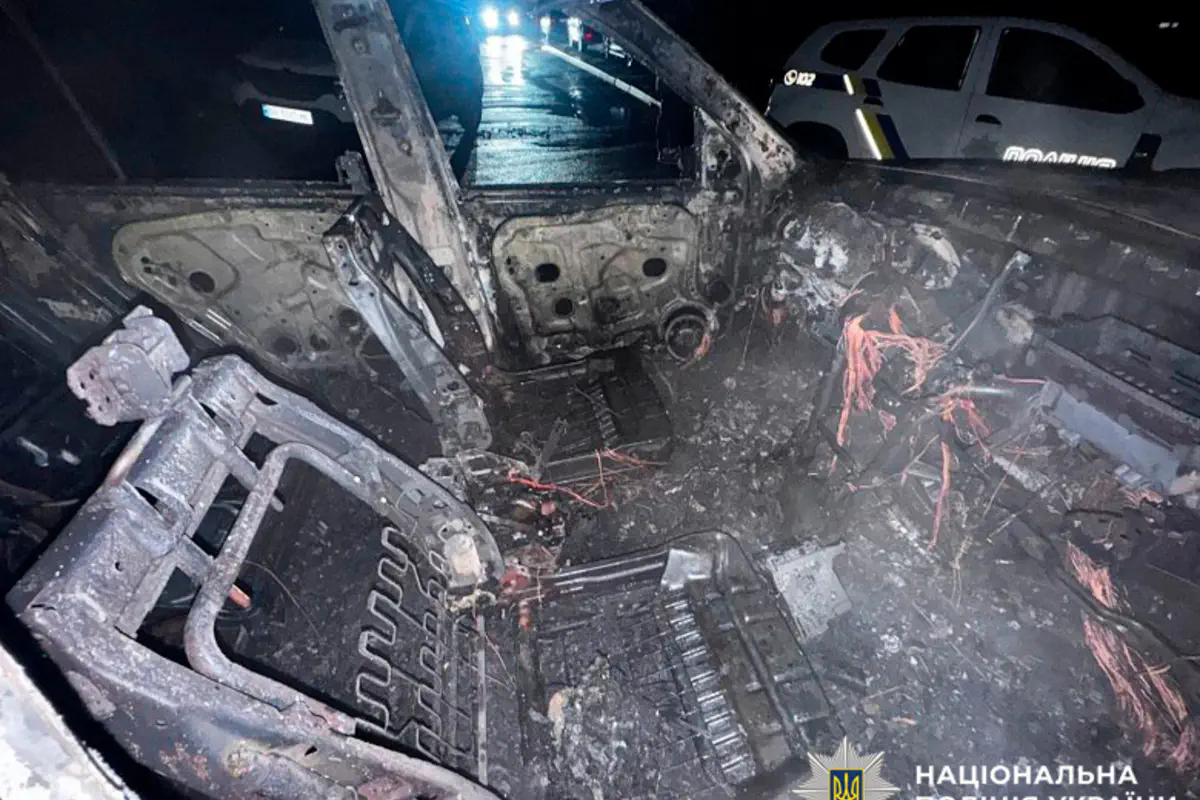 Бывший парень сжег Hyundai, чтобы "вернуть чувства"/Фото: Нацполиция