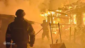 Наслідки атаки Чернігівщини /Фото: ДСНС