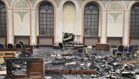 В Черновцах подожжена историческая синагога садгорских хасидов/Фото: ОЕОУ