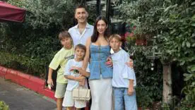 Тарас Степаненко з дружиною та дітьми