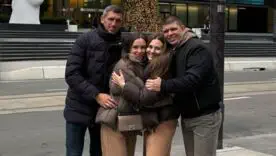 Сергей Кривцов с женой и друзьями
