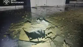 Последствия атаки Запорожской области/Фото: Иван Федоров, ГСЧС