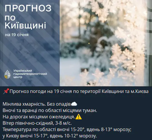 Прогноз від УкрГМЦ