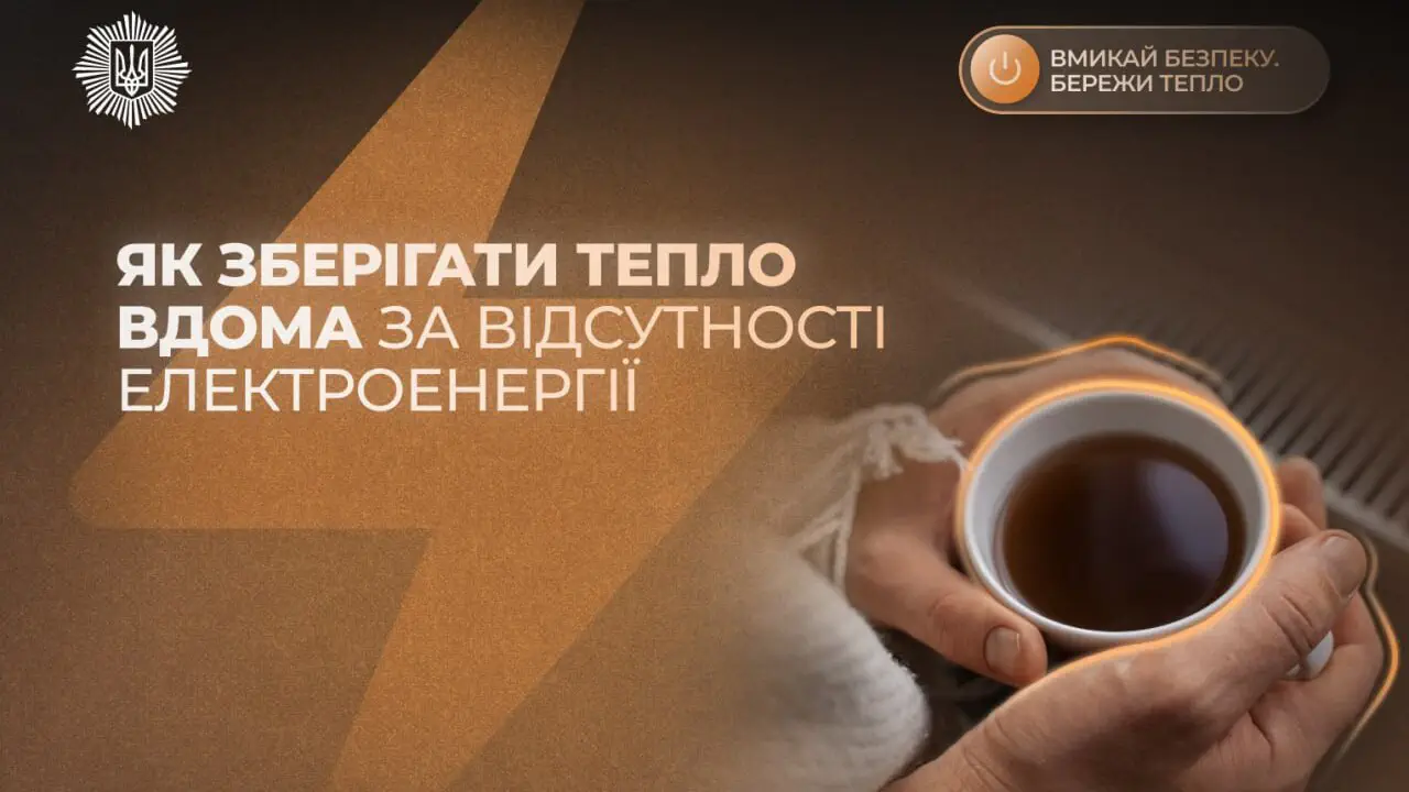 Гід із виживання взимку: поради поліції та ДСНС на випадок відключення тепла