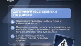 Більше про правила безпеки під час відключень світла – на картках. Будь помітним у темну пору доби. Вмикай безпеку! 
