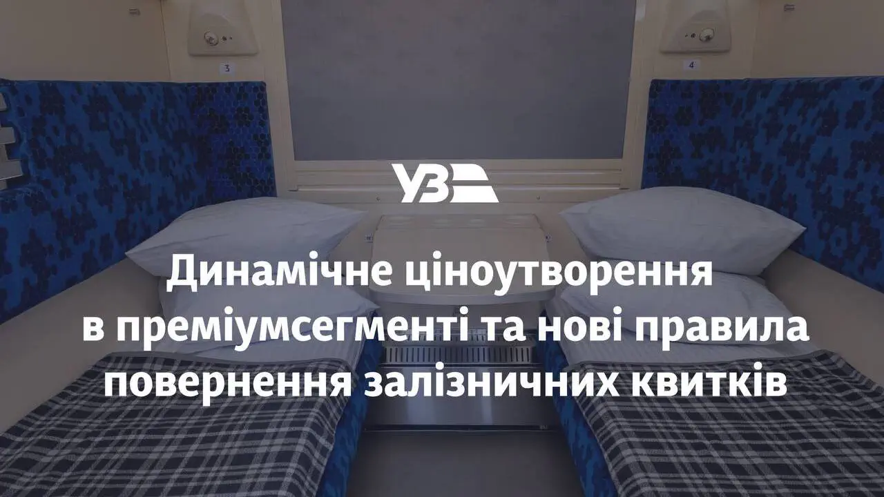 Укрзализныця меняет правила возврата билетов и вводит динамические цены на СВ