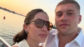 Артем Довбик з дружиною