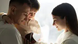 Дмитро Різник з родиною
