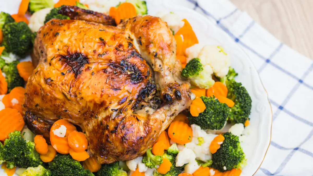 Идеальная запеченная курица с овощами по рецепту Ины Гарден