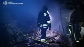 Наслідки атаки Дніпропетровської області/Фото: ДСНС