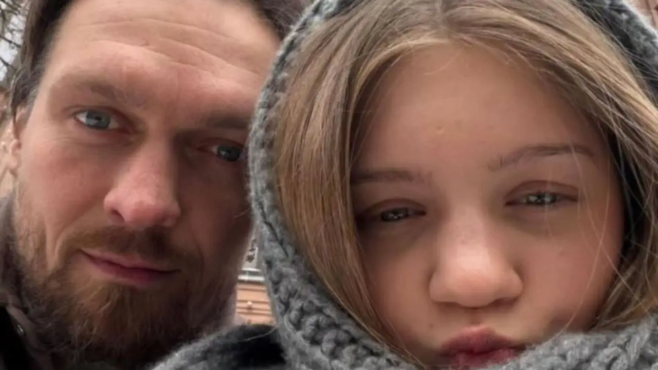 Олександр Усик з донькою