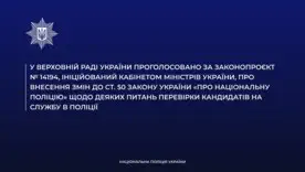 Верховна Рада спростила вступ до поліції для поранених захисників