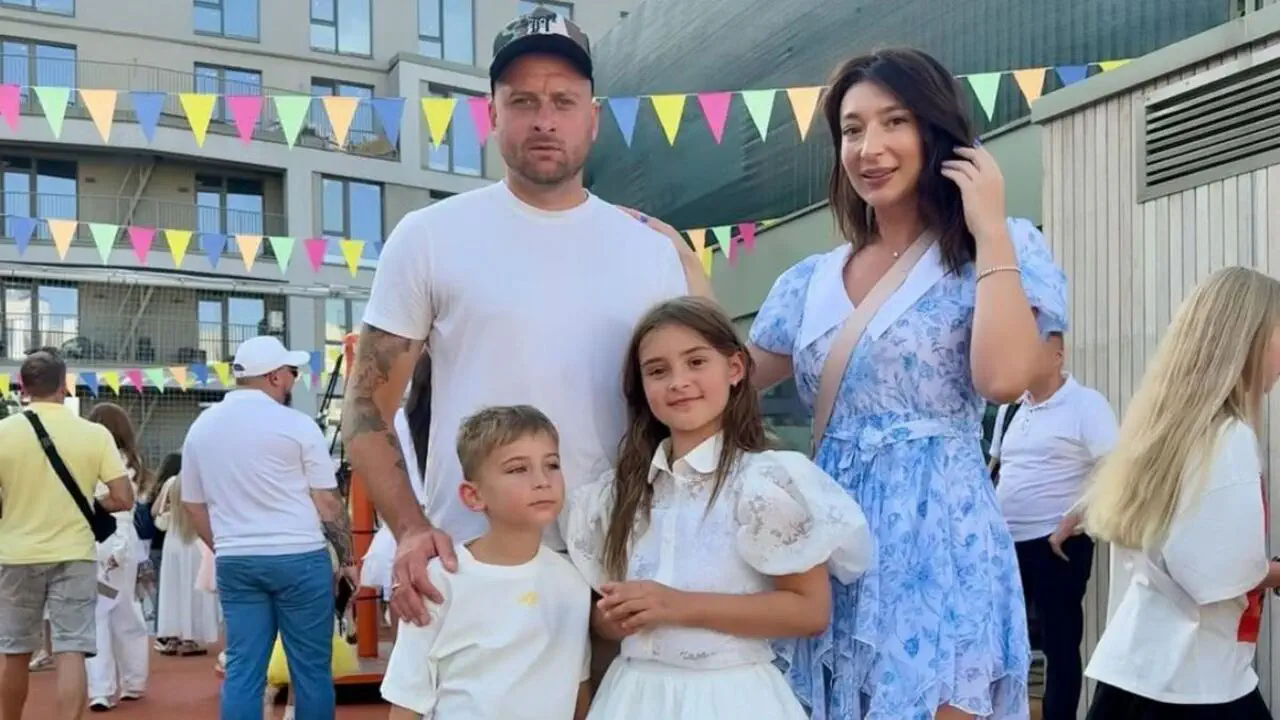 Ярослав Ракицький з дружиною та дітьми