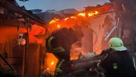 Наслідки обстрілу на Харківщині / Фото: ДСНС