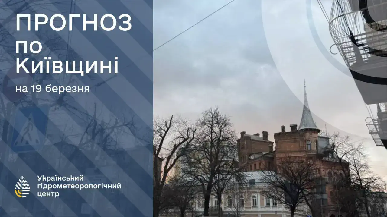 Погода на 19 марта: Киевская область готовится к влажному и прохладному четвергу